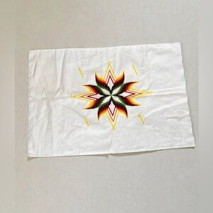 Hand embroidered standard decorative pillowcase